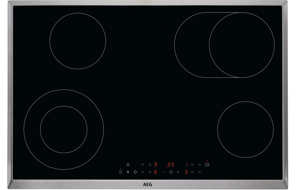 AEG HK834060XB 80cm Ceramic Hob - Black AEG HK834060XB 80cm Ceramic Hob - Black