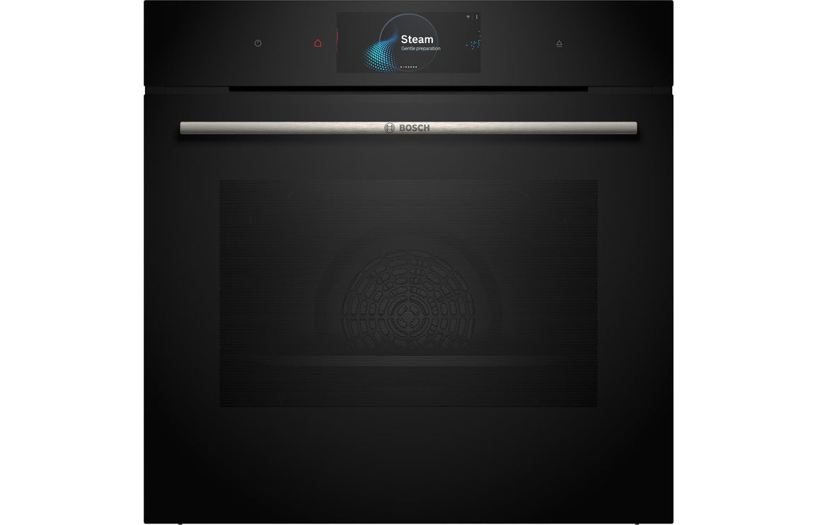 Bosch Series 8 HSG7584B1 Single Electric Oven with Steam - Black Bosch Series 8 HSG7584B1 Single Electric Oven with Steam - Black