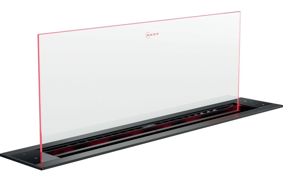 Neff N90 I88WMM1S7B 80cm Glass Downdraft Extractor - Black & Clear Glass Neff N90 I88WMM1S7B 80cm Glass Downdraft Extractor - Black & Clear Glass