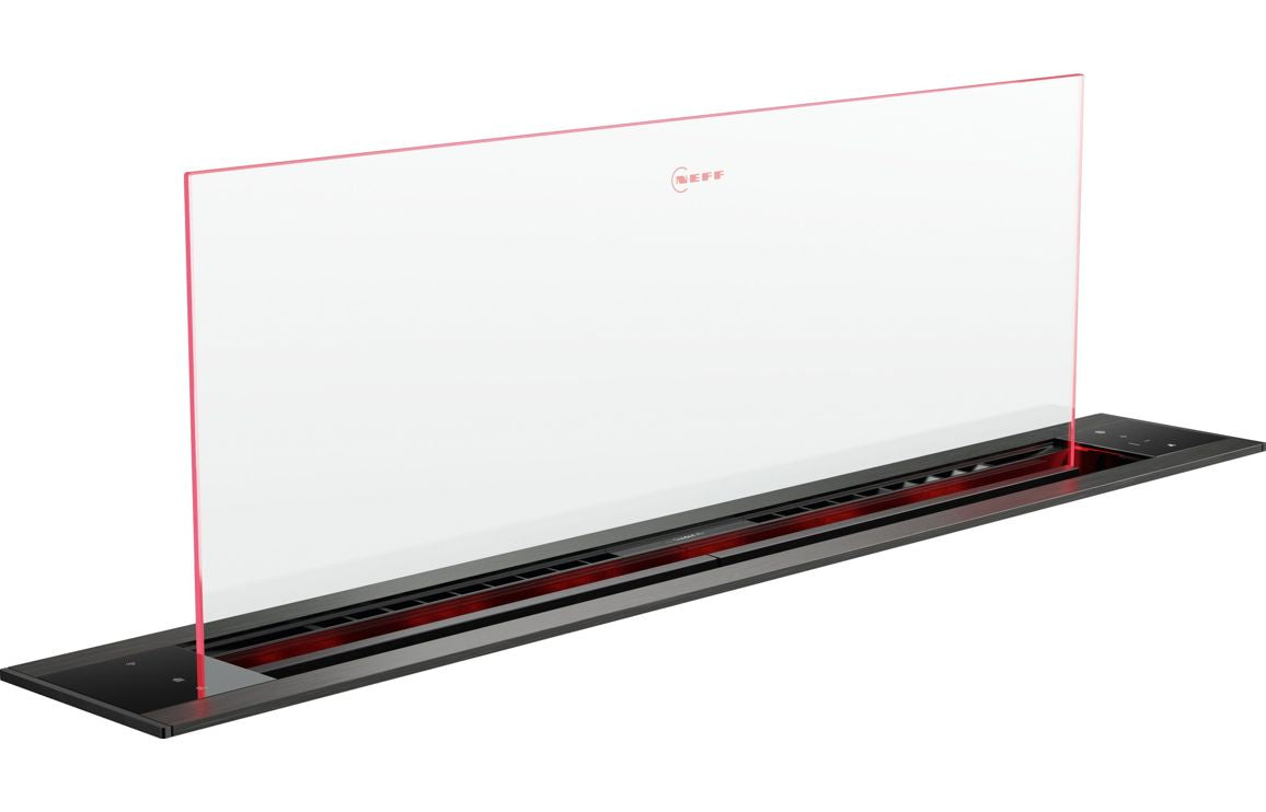 Neff N90 I98WMM1S7B 90cm Glass Downdraft Extractor - Black & Clear Glass Neff N90 I98WMM1S7B 90cm Glass Downdraft Extractor - Black & Clear Glass