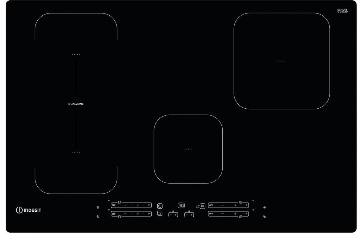 Shop Now Indesit IB 21B77 NE 77cm Induction Hob - Black In UK Indesit IB 21B77 NE 77cm Induction Hob - Black UK