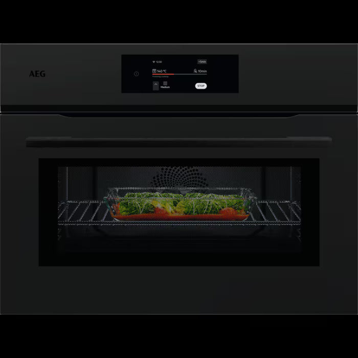 AEG NKK8N721T Compact Electric Oven - Matt Black AEG NKK8N721T Compact Electric Oven - Matt Black