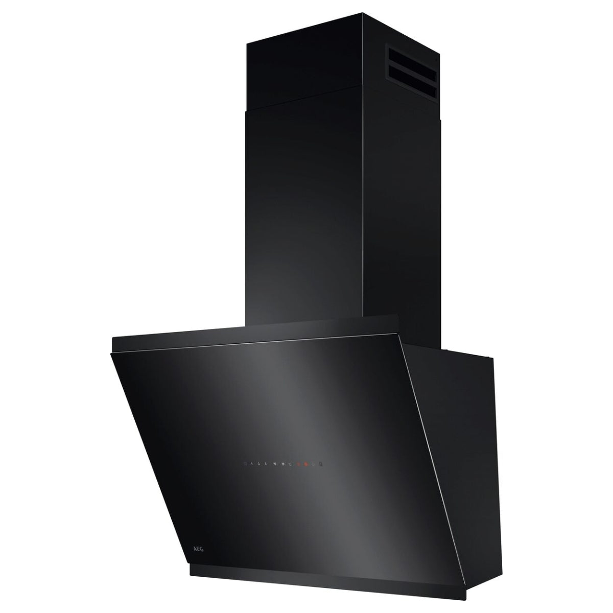AEG GV77D61SB 60cm Angled Chimney Hood - Black AEG GV77D61SB 60cm Angled Chimney Hood - Black