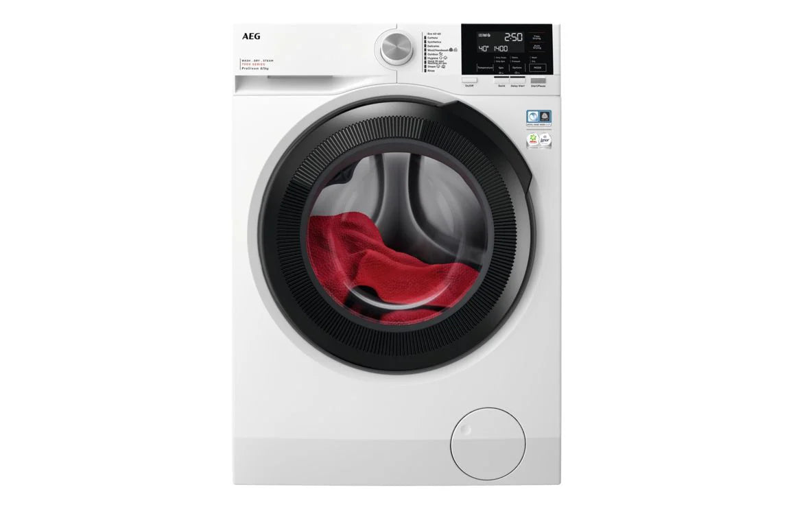 AEG LWR7185M4B F/S 8/5kg 1400rpm Washer Dryer - White AEG LWR7185M4B F/S 8/5kg 1400rpm Washer Dryer - White