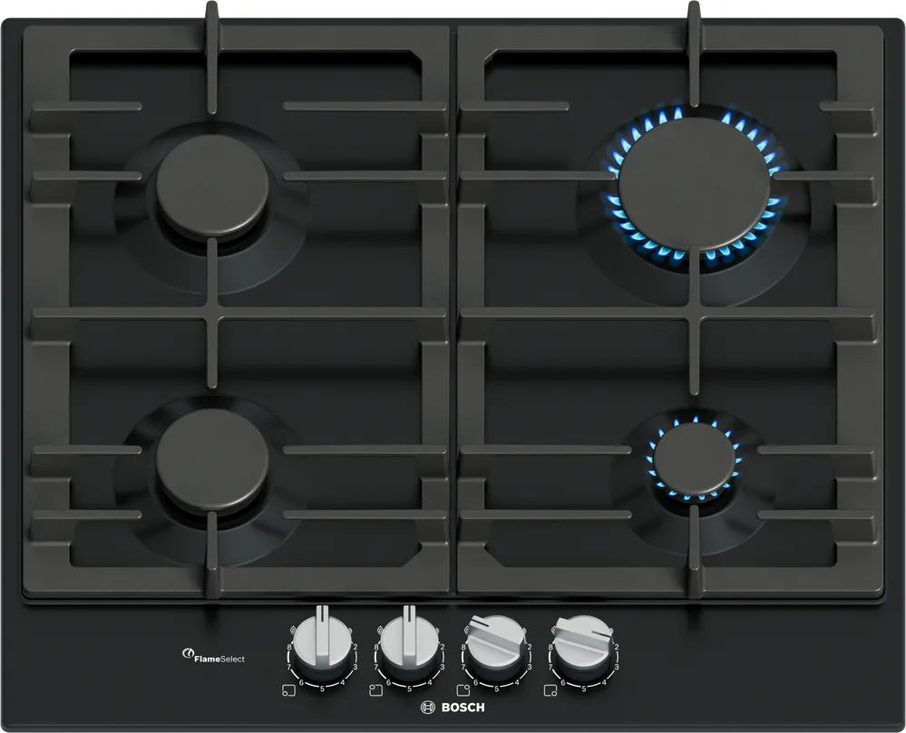 Bosch Series 6 PCP6A6I90 60cm Gas Hob - Black Bosch Series 6 PCP6A6I90 60cm Gas Hob - Black