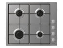 Candy CHW6LX 60cm Gas Hob - Stainless Steel