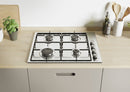 Candy CHW6LX 60cm Gas Hob - Stainless Steel