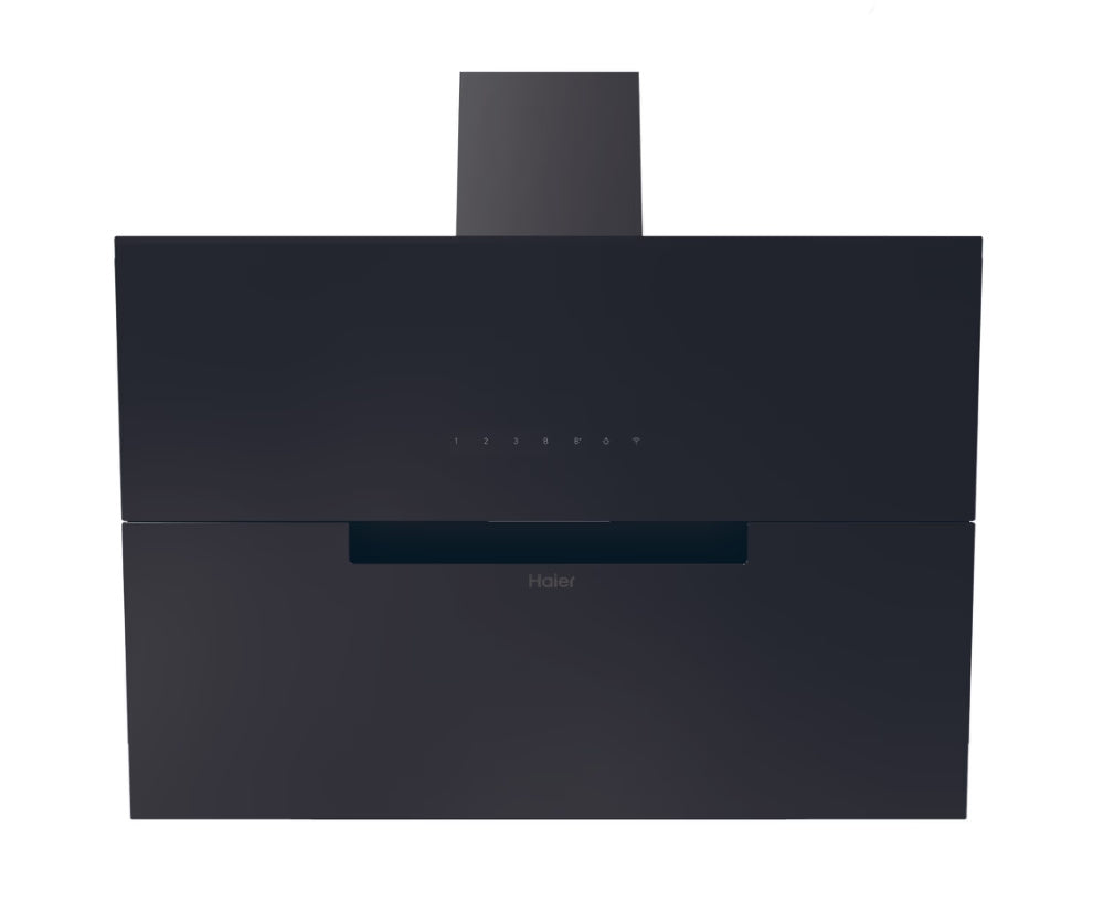 Haier HADG9CBS4BWIFI 90cm Chimney Hood - Black Glass Haier HADG9CBS4BWIFI 90cm Chimney Hood - Black Glass