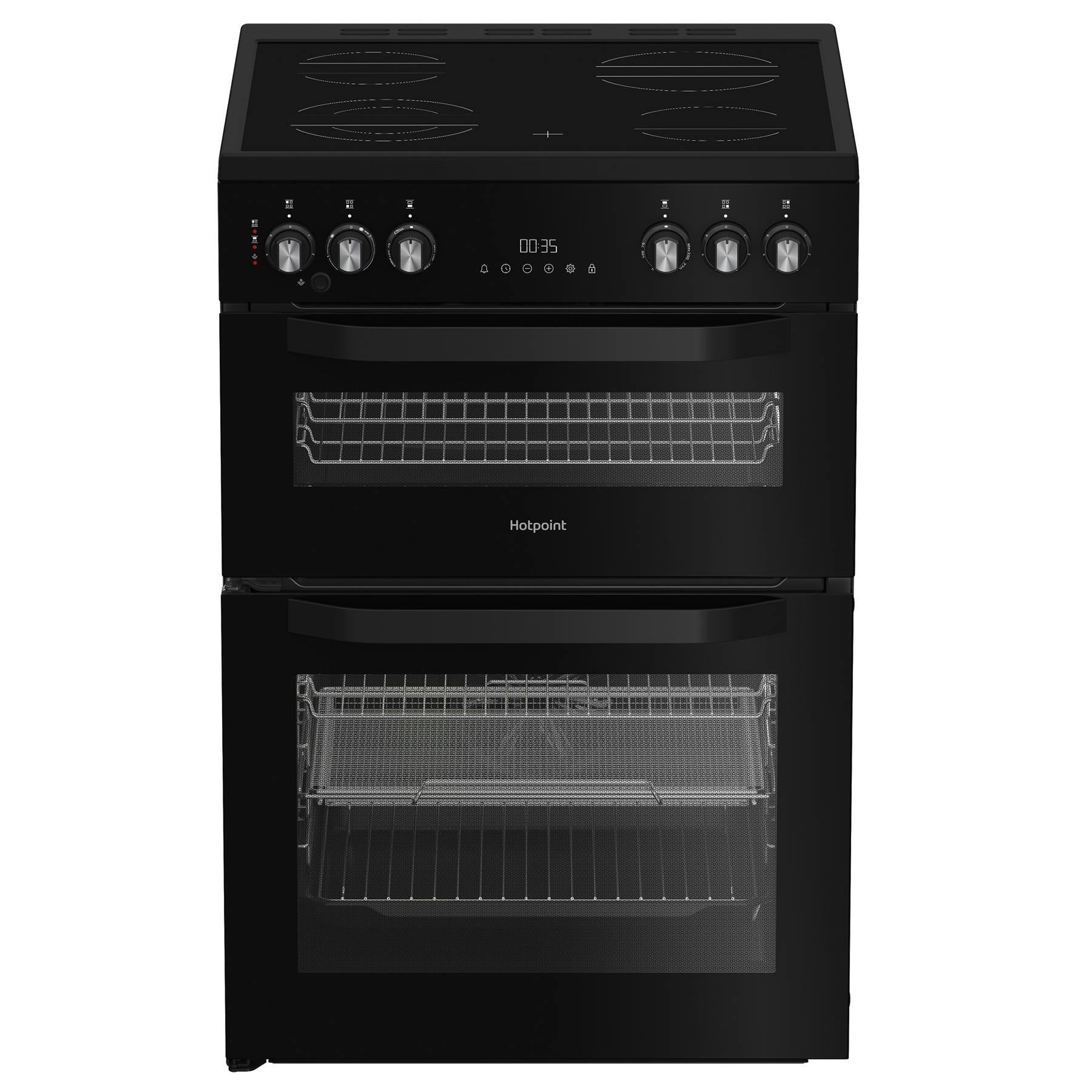 Hotpoint HDE6VDCASB Electric Cooker - Black Hotpoint HDE6VDCASB Electric Cooker - Black