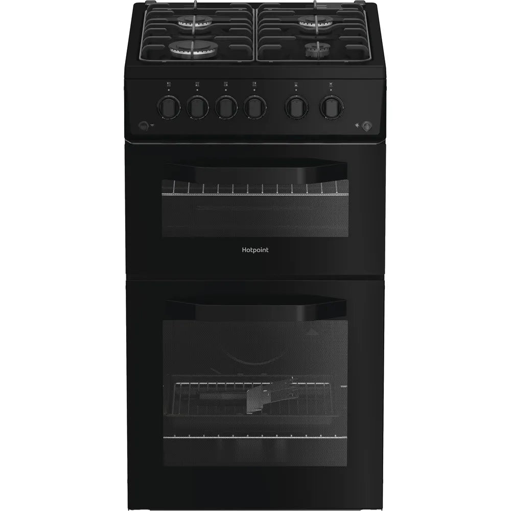Hotpoint HTG5GCB Slim Gas Cooker - Black Hotpoint HTG5GCB Slim Gas Cooker - Black