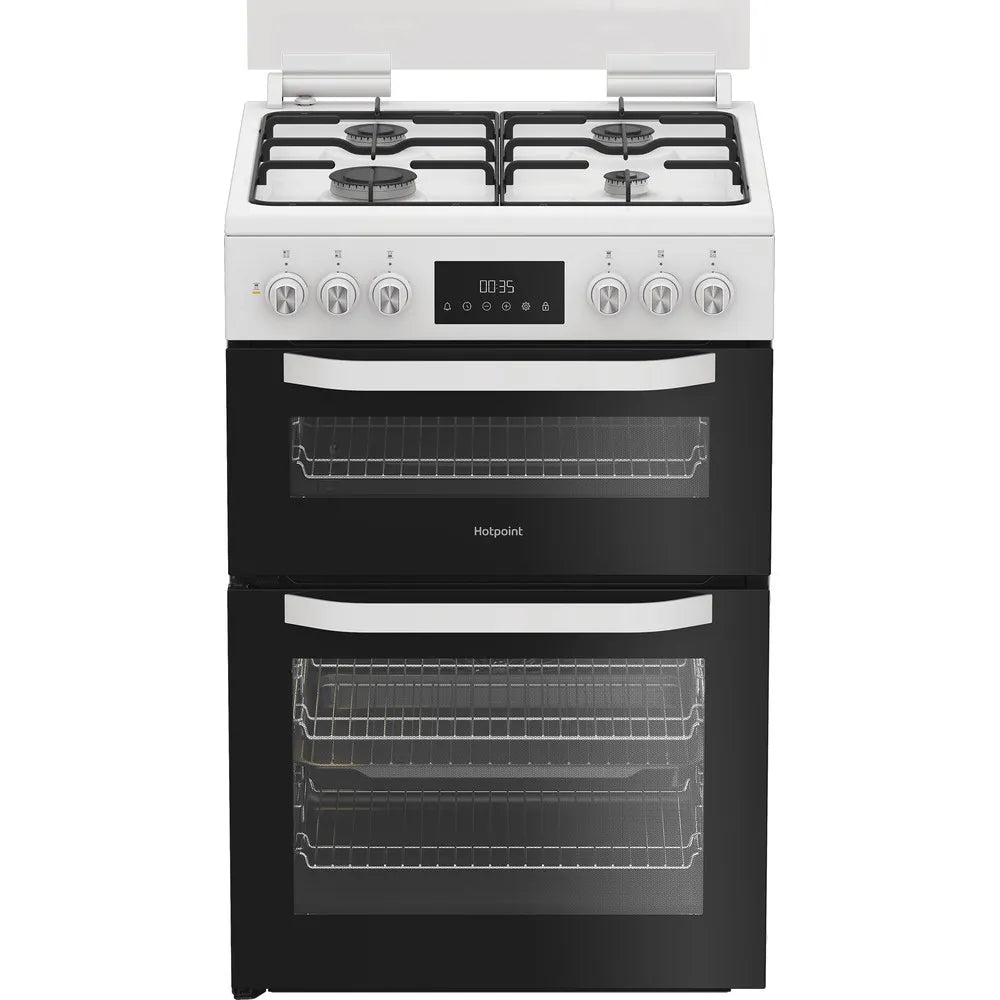 Hotpoint HDD6GDC2W Dual Fuel Cooker - White Hotpoint HDD6GDC2W Dual Fuel Cooker - White