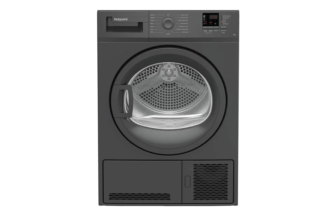 Hotpoint C HD C82 GGGD UK F/S 8kg Condenser Dryer - Graphite Hotpoint C HD C82 GGGD UK F/S 8kg Condenser Dryer - Graphite