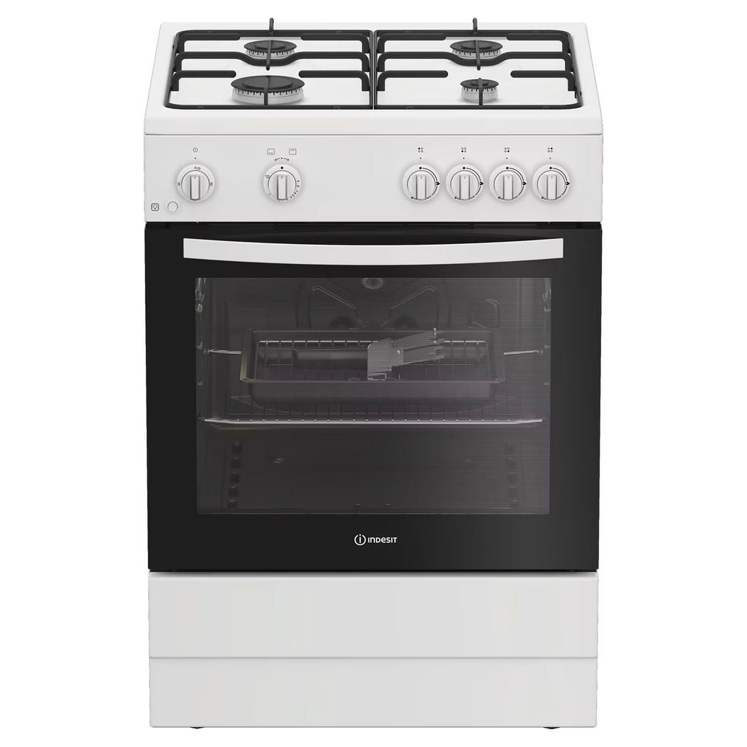 Indesit I6GGMMW/UK Single Gas Cooker - White Indesit I6GGMMW/UK Single Gas Cooker - White