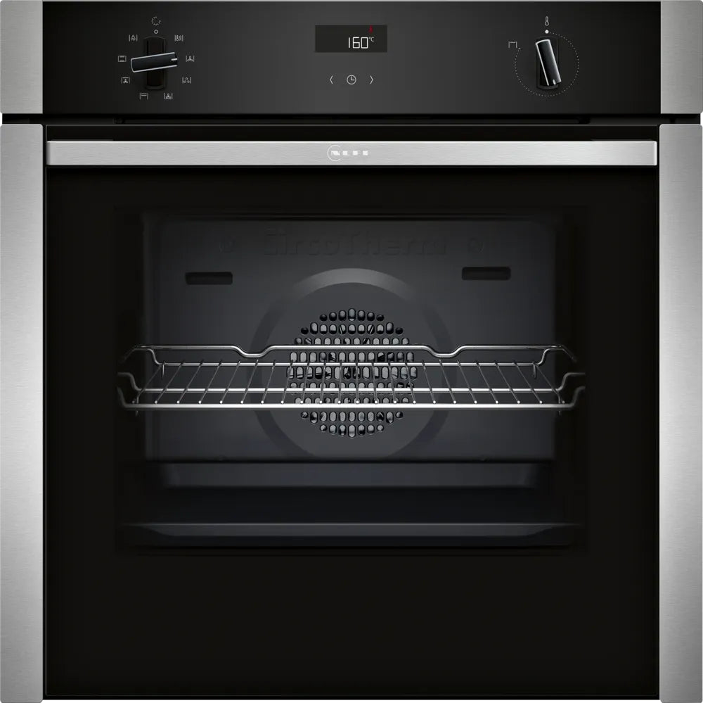 Neff N50 B4ACF1AN3B Single Slide&Hide Electric Oven - Stainless Steel Neff N50 B4ACF1AN3B Single Slide&Hide Electric Oven - Stainless Steel