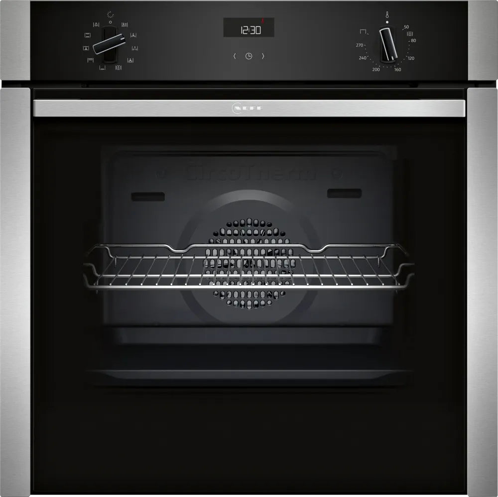 Neff N50 B3ACE4AN3B Single Slide&Hide Electric Oven - Stainless Steel Neff N50 B3ACE4AN3B Single Slide&Hide Electric Oven - Stainless Steel