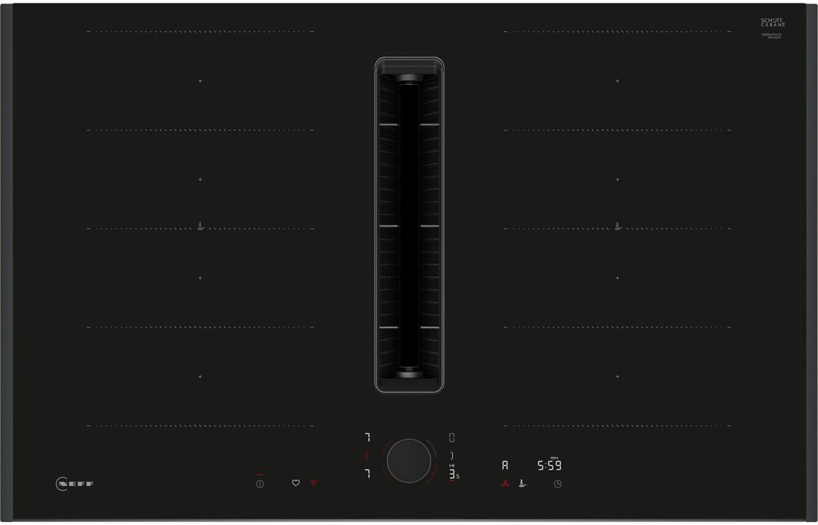Neff N90 V68AUX4C0 80cm Venting Flex Induction Hob - Black Glass Neff N90 V68AUX4C0 80cm Venting Flex Induction Hob - Black Glass