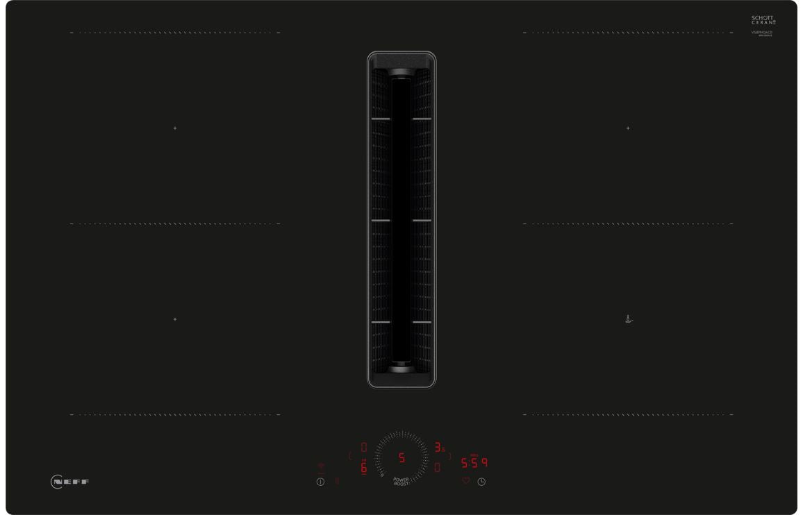 Neff N70 V58PHQ4C0 80cm Venting Combi Induction Hob (Flush Fit) - Black Glass Neff N70 V58PHQ4C0 80cm Venting Combi Induction Hob (Flush Fit) - Black Glass