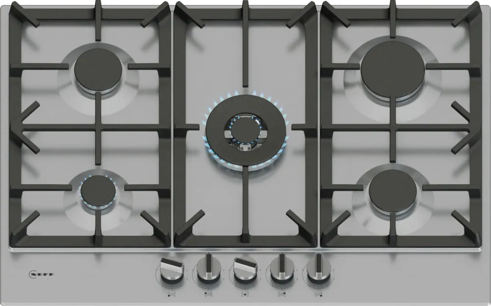 Neff N70 T27CIQ8N0 75cm Gas Hob - Stainless Steel Neff N70 T27CIQ8N0 75cm Gas Hob - Stainless Steel