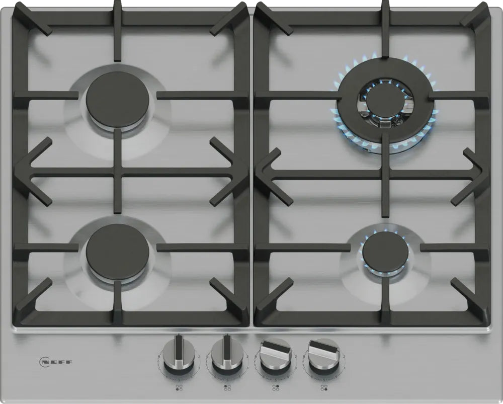 Neff N70 T26CIH8N0 60cm Gas Hob - Stainless Steel Neff N70 T26CIH8N0 60cm Gas Hob - Stainless Steel