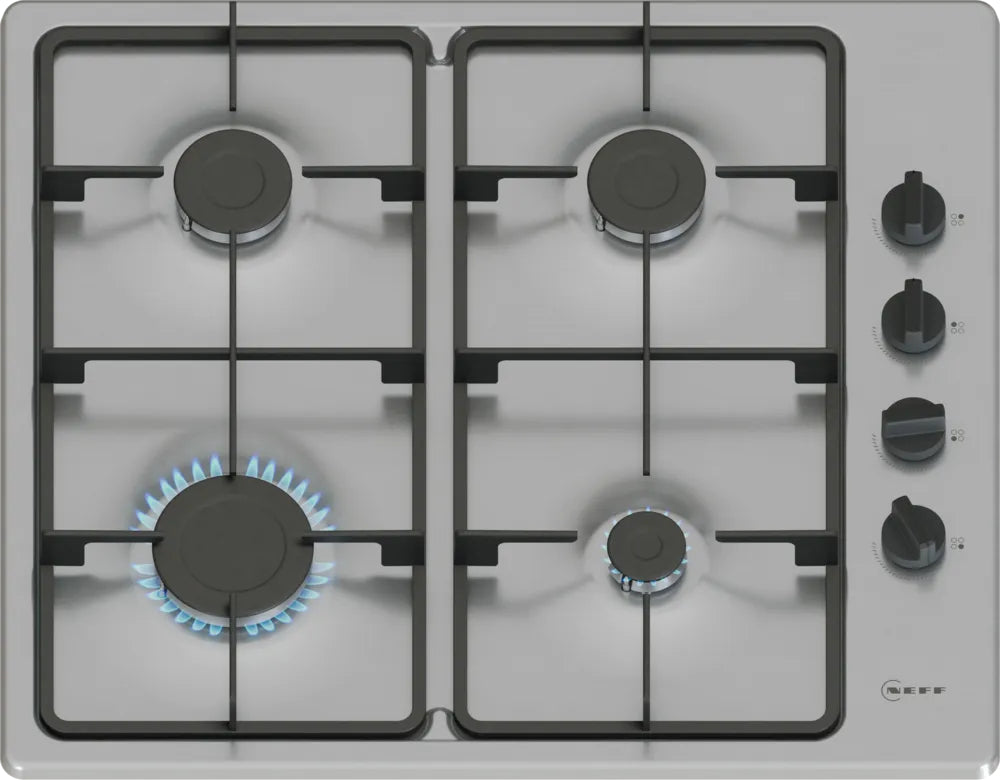 Neff N30 T26BKP6N0 60cm Gas Hob - Stainless Steel Neff N30 T26BKP6N0 60cm Gas Hob - Stainless Steel