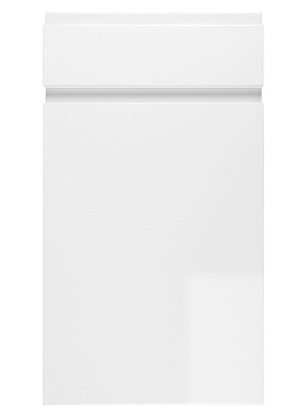 Larissa White Gloss Door Larissa Gloss - Oven Filler Blank Panel 110 x 597mm