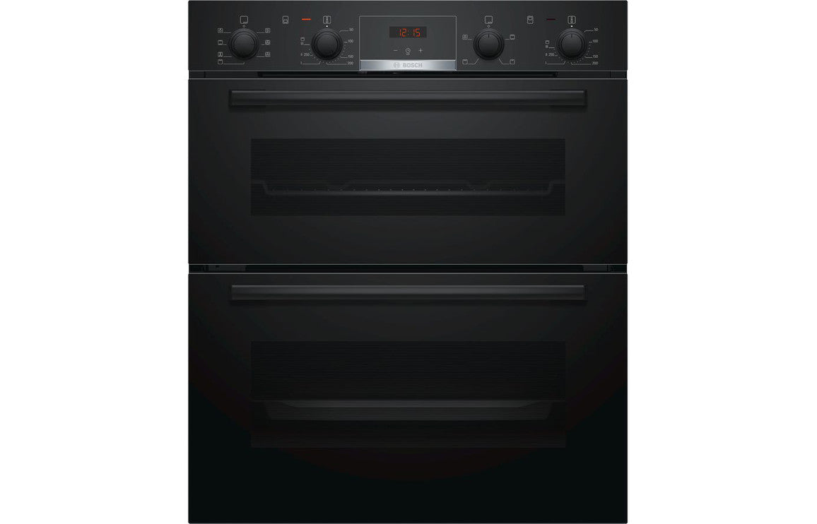 Bosch Series 4 NBS533BB0B Built-under Double Electric Oven - Black Bosch Series 4 NBS533BB0B Built-under Double Electric Oven - Black