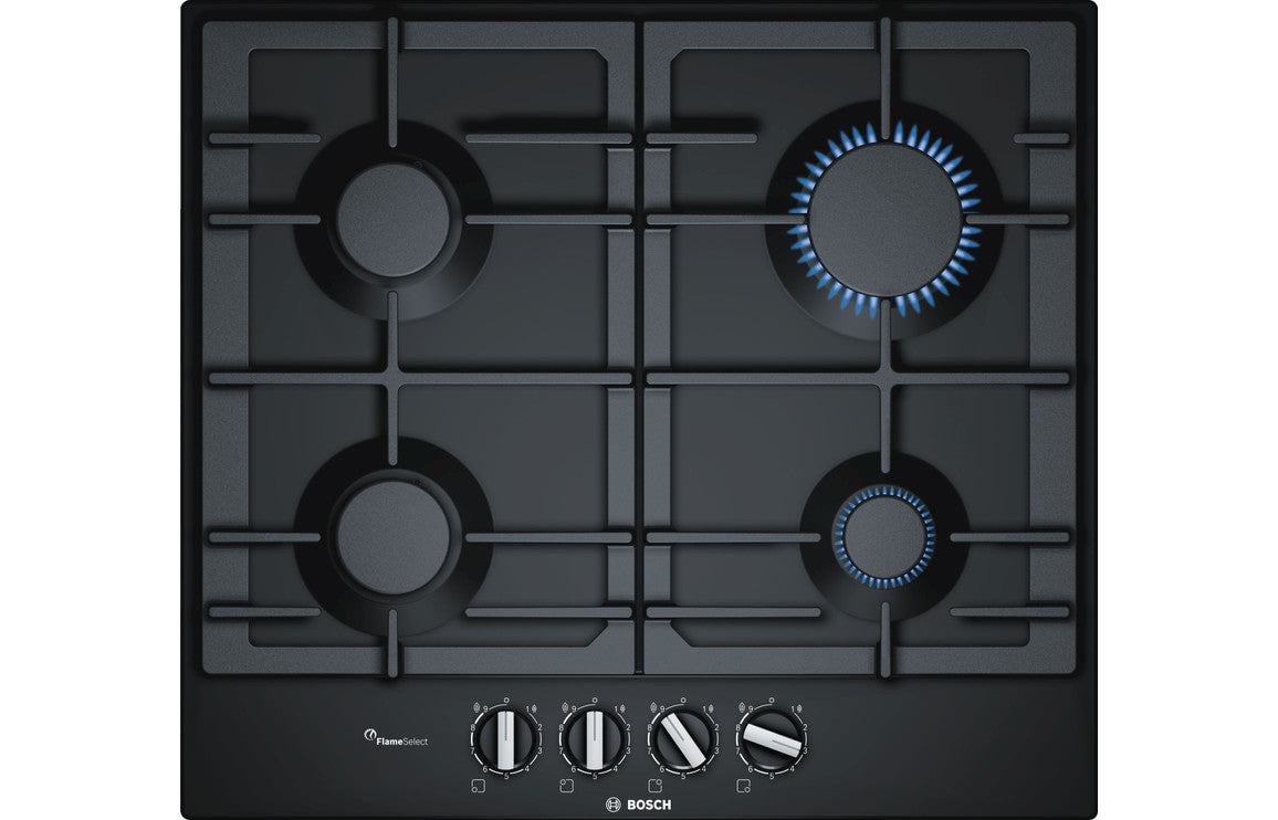 Bosch Series 6 PCP6A6B90 60cm Gas Hob - Black Bosch Series 6 PCP6A6B90 60cm Gas Hob - Black