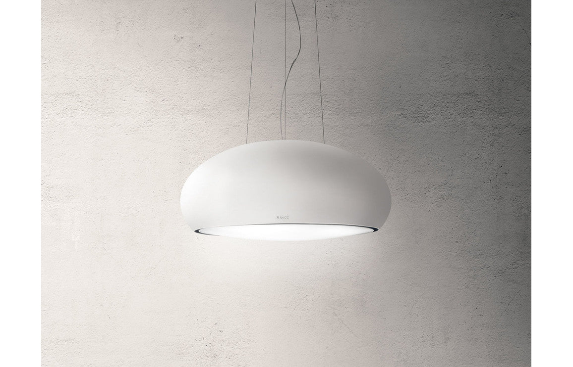 Elica Pearl 80cm Suspended Hood - Matt White Elica Pearl 80cm Suspended Hood - Matt White