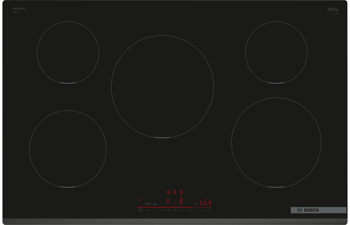 Bosch Series 6 PIV831HB1E 80cm Induction Hob - Black Bosch Series 6 PIV831HB1E 80cm Induction Hob - Black