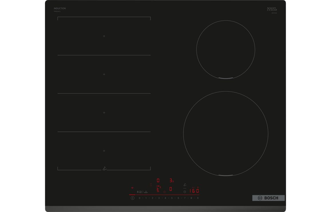 Bosch Series 6 PIX631HC1E 60cm Induction Hob - Black Bosch Series 6 PIX631HC1E 60cm Induction Hob - Black