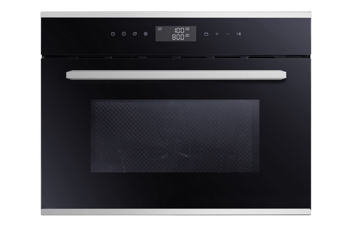 Shop Now Prima PRCM450 B/I 1000W Microwave & Grill - Black & Stainless Steel In UK Prima PRCM450 B/I 1000W Microwave & Grill - Black & Stainless Steel UK