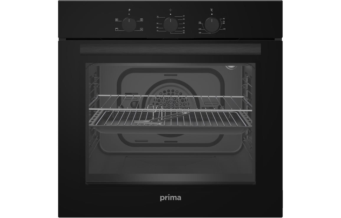 Prima PRSO105 Single Electric Fan Oven - Black Prima PRSO105 Single Electric Fan Oven - Black