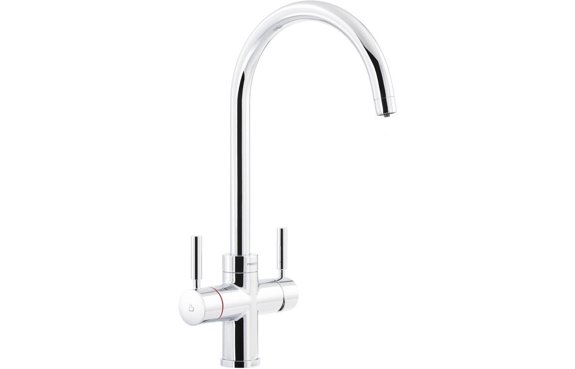 Abode Prostream 3 IN 1 Swan Spout Monobloc Tap - Chrome Abode Prostream 3 IN 1 Swan Spout Monobloc Tap - Chrome