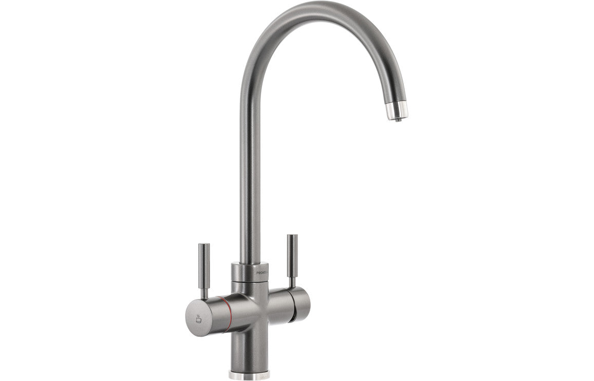 Abode Prostream 3 IN 1 Swan Spout Monobloc Tap - Graphite Abode Prostream 3 IN 1 Swan Spout Monobloc Tap - Graphite