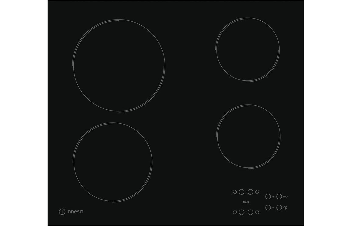 Shop Now Indesit RI 161 C 60cm Ceramic Hob - Black In UK Indesit RI 161 C 60cm Ceramic Hob - Black UK