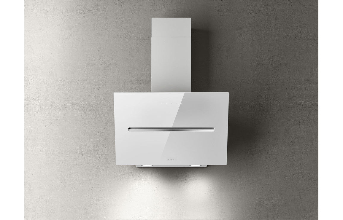 Elica Shy 60cm Chimney Hood - White Glass Elica Shy 60cm Chimney Hood - White Glass