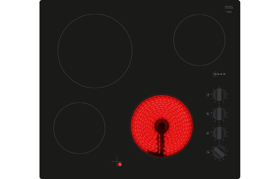 Neff N30 T16NKE0L 60cm Ceramic Hob - Black Neff N30 T16NKE0L 60cm Ceramic Hob - Black