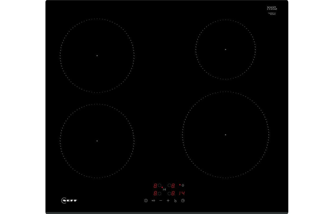 Neff N30 T36FBE1L0 60cm Induction Hob - Black Glass Neff N30 T36FBE1L0 60cm Induction Hob - Black Glass