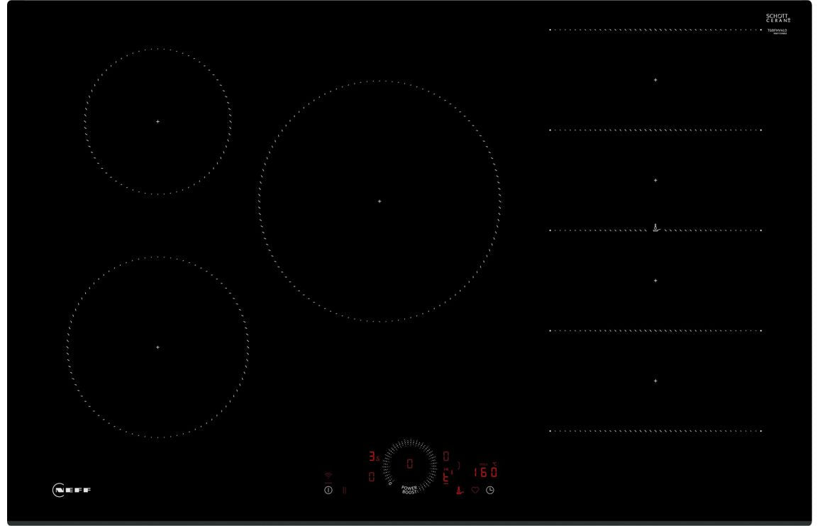 Neff N70 T68FHV4L0 80cm Induction Hob - Black Glass Neff N70 T68FHV4L0 80cm Induction Hob - Black Glass
