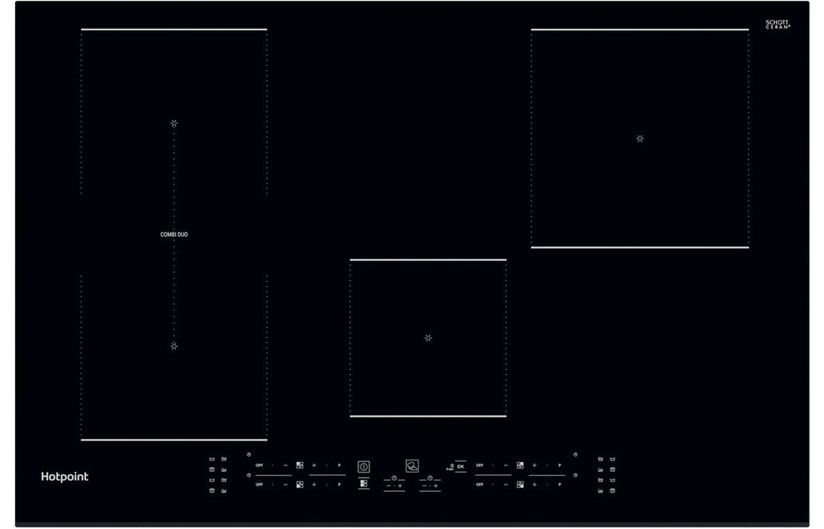Shop Now Hotpoint TB 3977B BF 77cm Induction Hob - Black In UK Hotpoint TB 3977B BF 77cm Induction Hob - Black UK