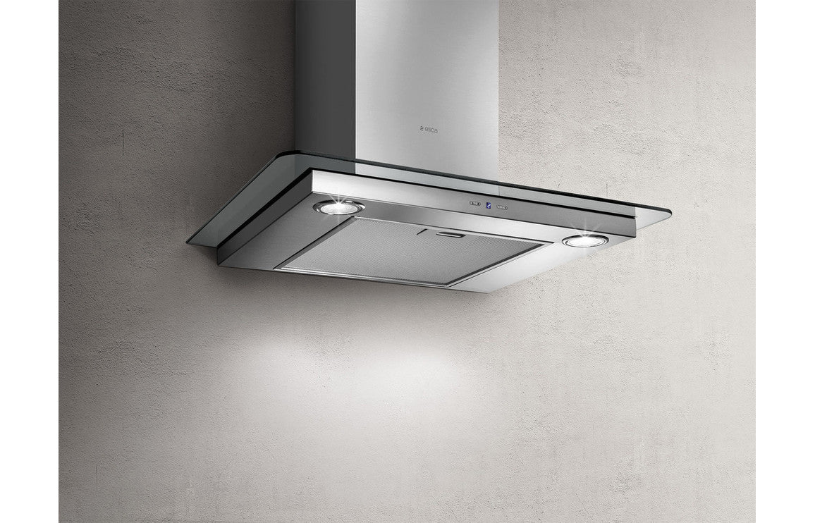 Elica Tribe 60cm Flat Glass Chimney Hood - Stainless Steel Elica Tribe 60cm Flat Glass Chimney Hood - Stainless Steel