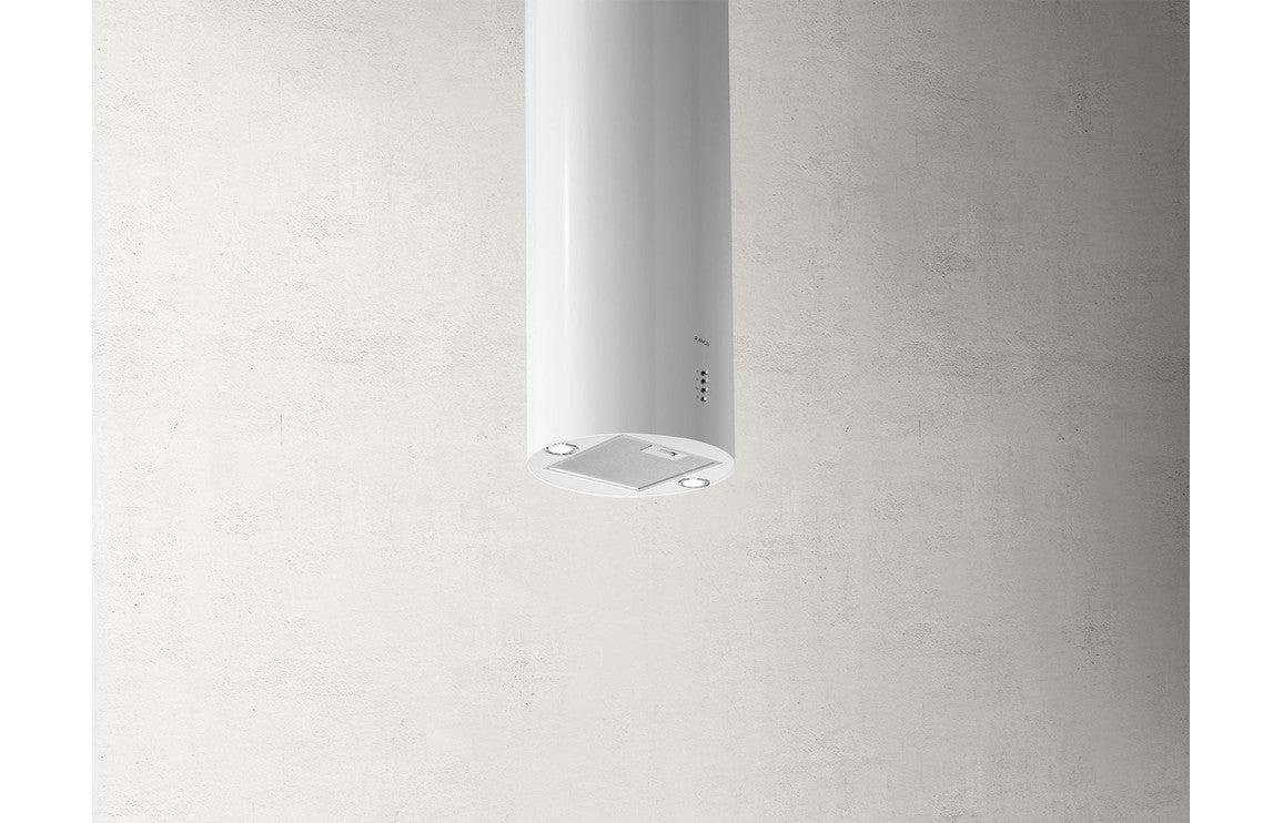 Elica Tube Pro 43cm Cylinder Island Hood - White Elica Tube Pro 43cm Cylinder Island Hood - White
