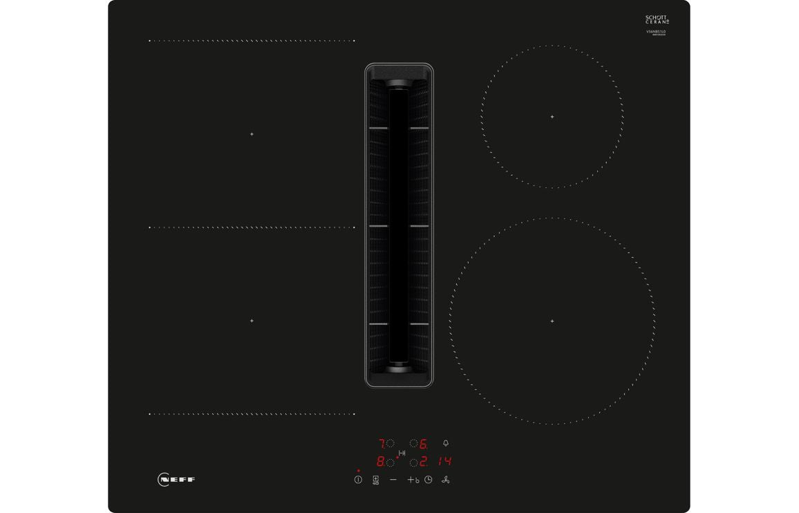 Neff N50 V56NBS1L0 60cm Venting Induction Hob - Black Neff N50 V56NBS1L0 60cm Venting Induction Hob - Black
