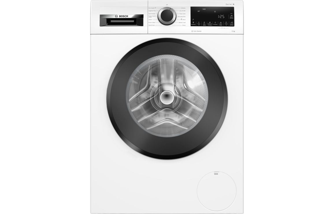 Bosch Series 6 WGG24400GB F/S 9kg 1400rpm Washing Machine - White Bosch Series 6 WGG24400GB F/S 9kg 1400rpm Washing Machine - White