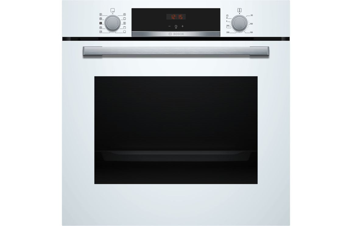 Bosch Series 4 HQA534BW3B Single Electric Oven with Added Steam - White Bosch Series 4 HQA534BW3B Single Electric Oven with Added Steam - White