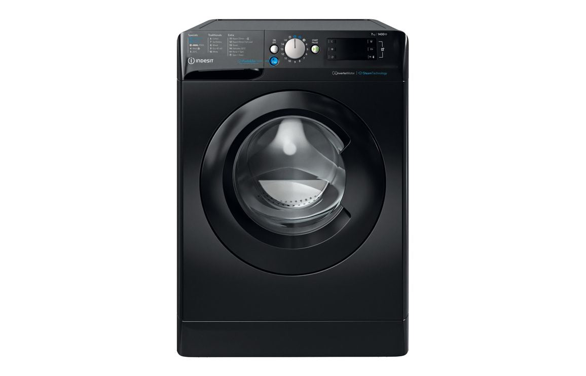 Indesit BWE 71496X KV UK F/S 7kg 1400rpm Washing Machine - Black Indesit BWE 71496X KV UK F/S 7kg 1400rpm Washing Machine - Black