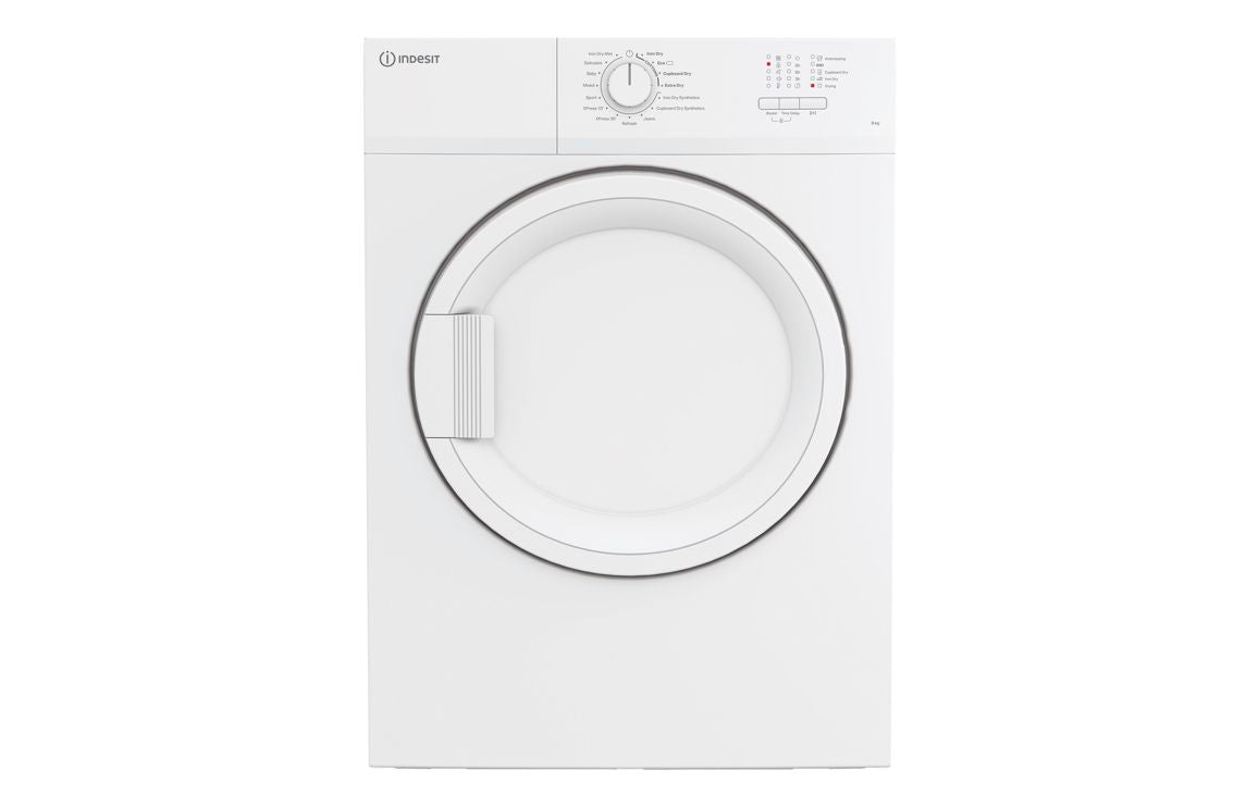 Indesit C YD A81 WWGL UK F/S 8kg Venting Tumble Dryer - White Indesit C YD A81 WWGL UK F/S 8kg Venting Tumble Dryer - White
