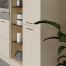 Slim Square D-Handle Antique Copper