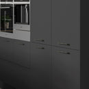 Slim Square D-Handle Pewter