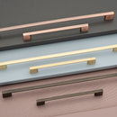 Slim Square D-Handle Antique Black